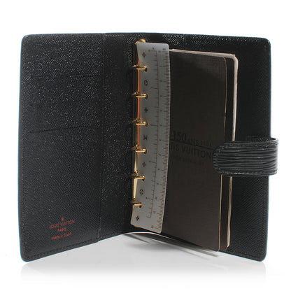 Louis Vuitton Epi Small Ring Agenda Black 5 of 7