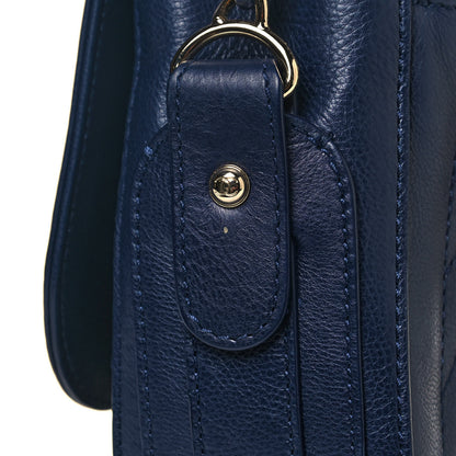 Chanel Calfskin Chevron Quilted Messenger Flap Navy 18 of 20