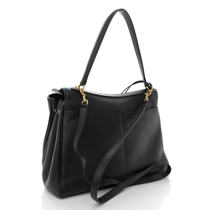 Balenciaga Natural Smooth Calfskin Medium Rodeo Top Handle Handbag Black 3 of 9
