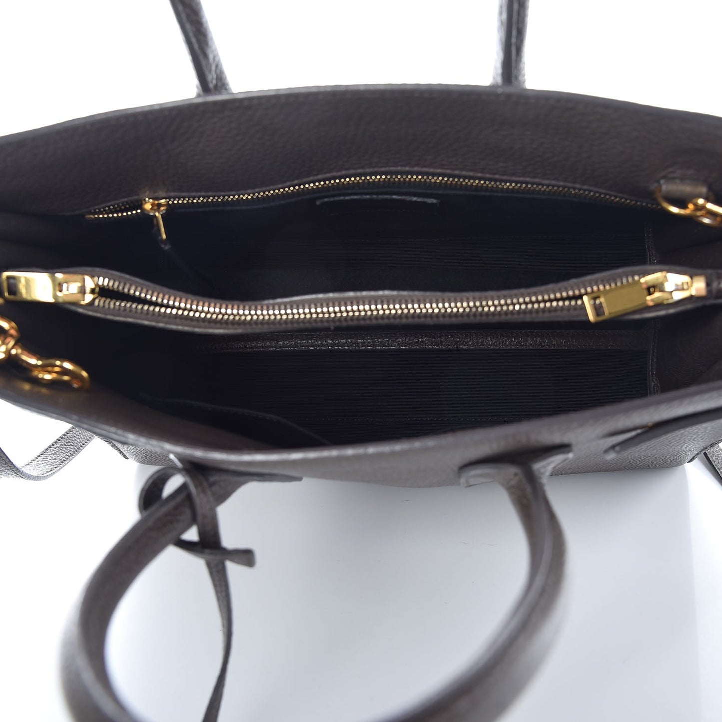 Grained Calfskin Small Sac De Jour Earth