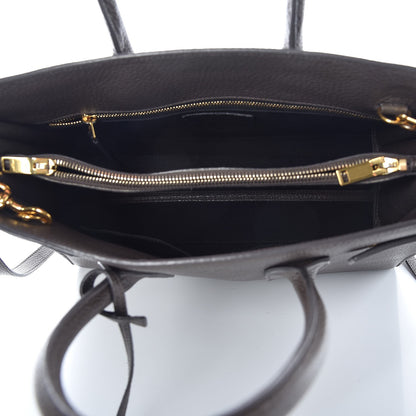 Saint Laurent Grained Calfskin Small Sac De Jour Earth 5 of 13