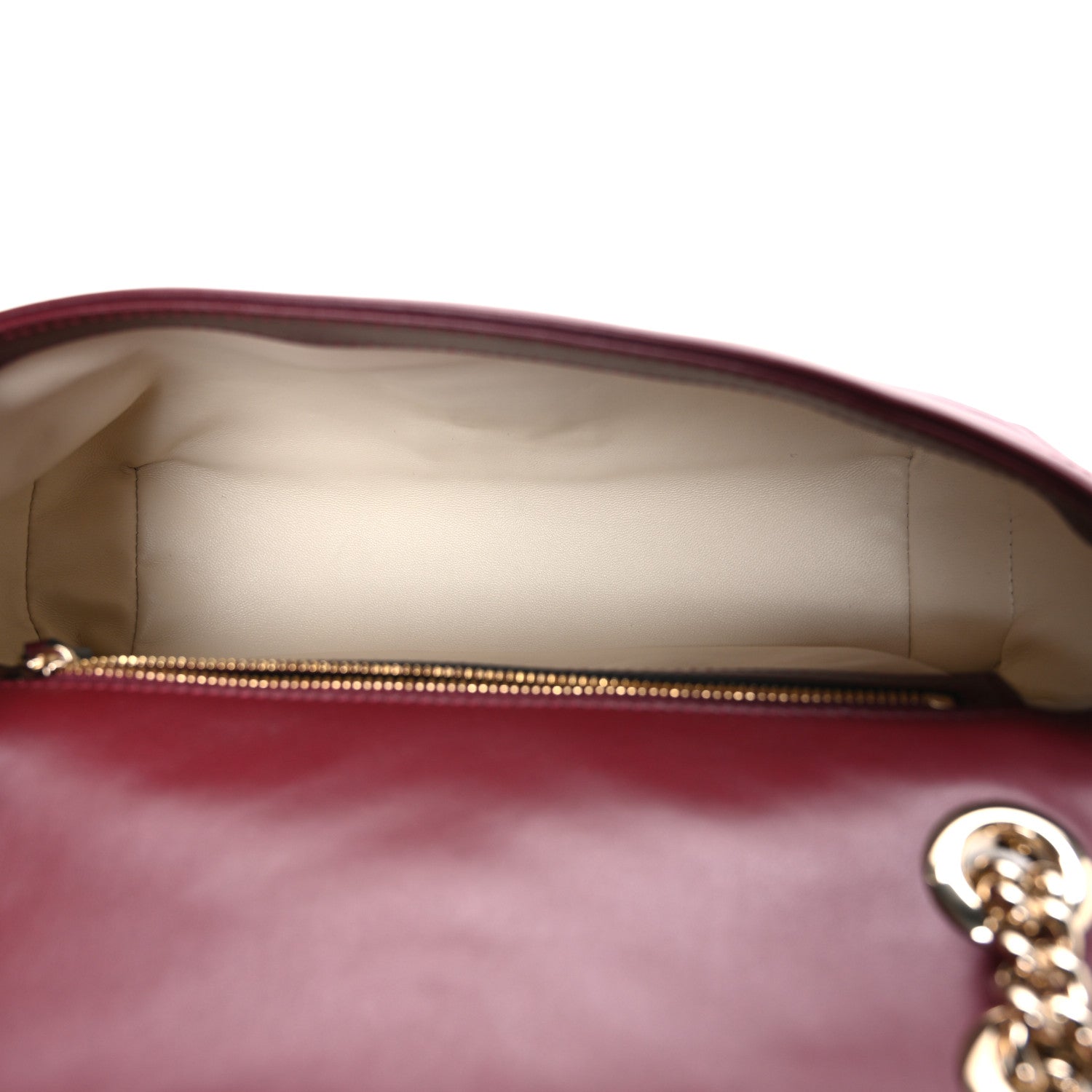 Gucci Calfskin Matelasse Medium GG Marmont Shoulder Bag Rosso Ancora Red 5 of 10
