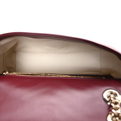 Gucci Calfskin Matelasse Medium GG Marmont Shoulder Bag Rosso Ancora Red 5 of 10