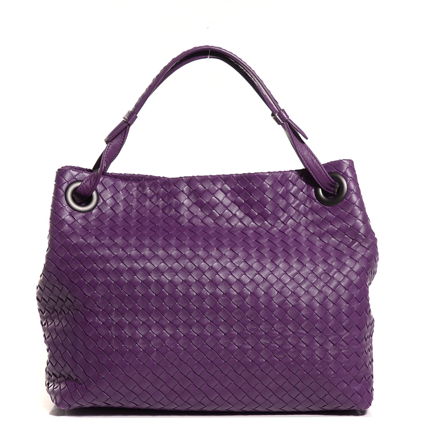 Bottega Veneta Nappa Intrecciato Medium Shoulder Bag Plum 1 of 9