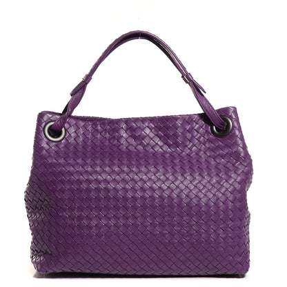 Bottega Veneta Nappa Intrecciato Medium Shoulder Bag Plum 1 of 9
