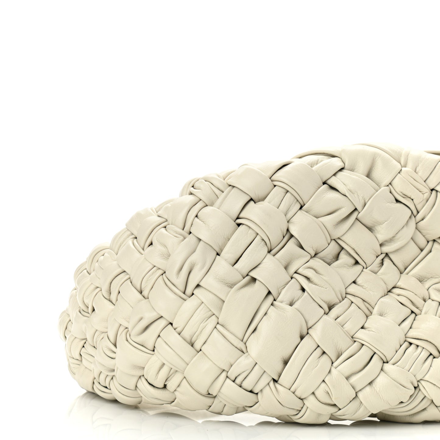 Paper Calfskin Intrecciato Banana Hobo Plaster
