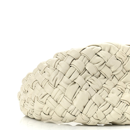 Bottega Veneta Paper Calfskin Intrecciato Banana Hobo Plaster 8 of 10