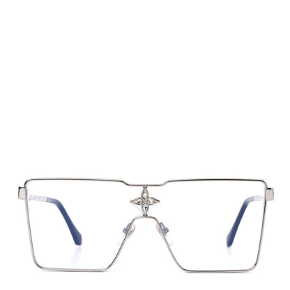 Louis Vuitton Metal Crystal Cyclone Sunglasses Z1701U Silver 2 of 8