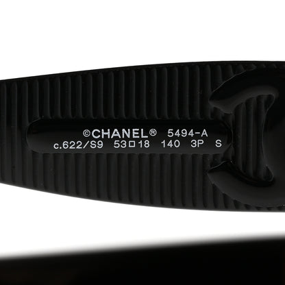 Chanel Square Polarized CC Sunglasses 5494-A Black 5 of 8