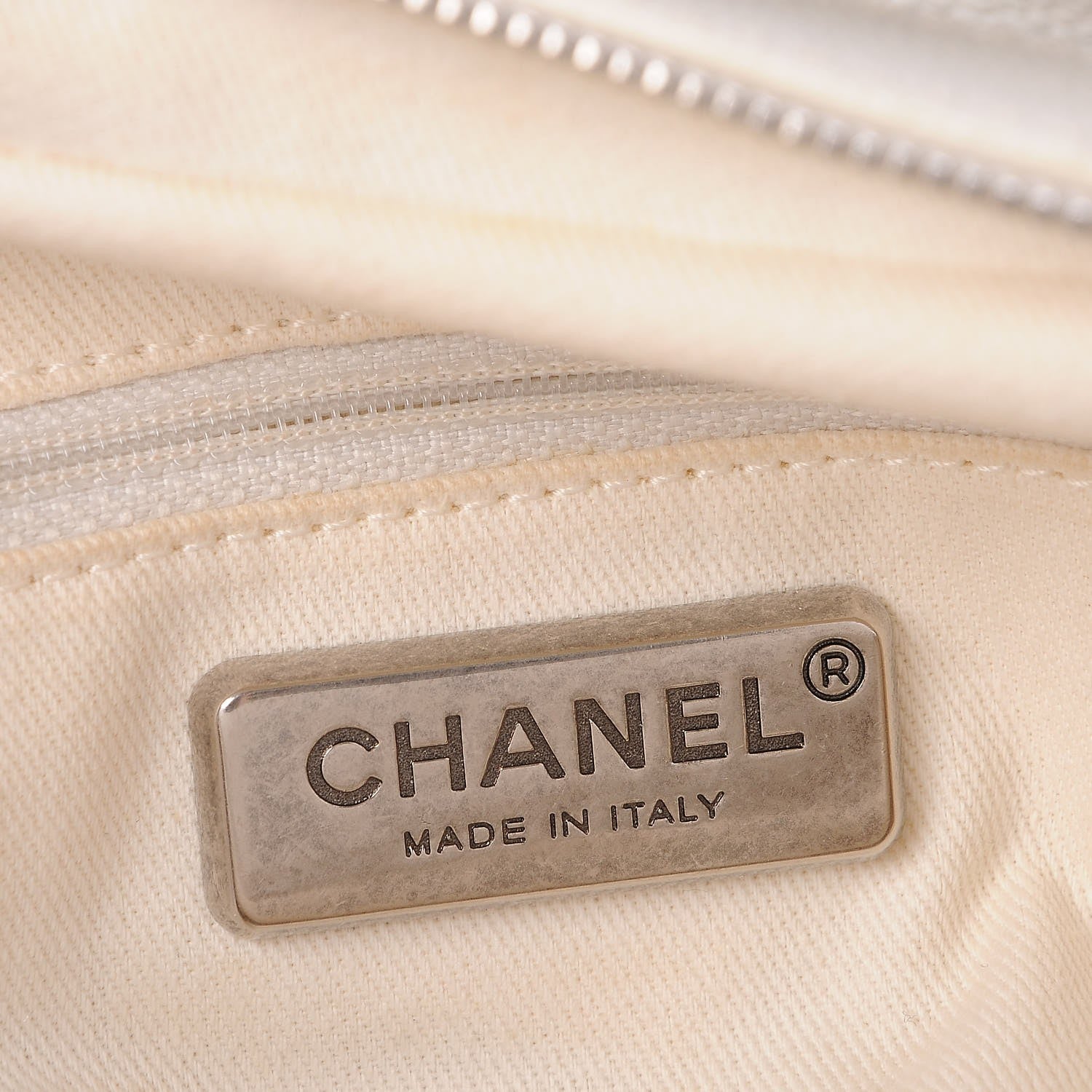 Chanel Caviar Quilted Bowler Tote White 6 of 8