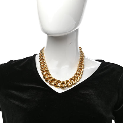 Louis Vuitton Metal 2D Chain Necklace Gold 2 of 5