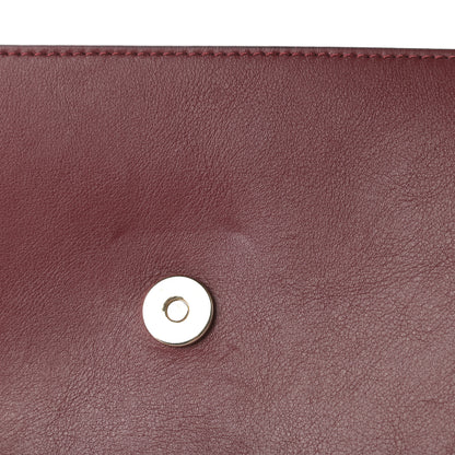 Chloe Calfskin Suede Medium Faye Shoulder Bag Plum Purple 11 of 13