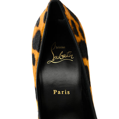 Christian Louboutin Calf Hair Leopard Kate 100 Pumps 37.5 Spicy 6 of 8
