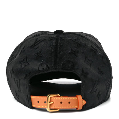 Louis Vuitton Jacquard Velvet Monogram Cap M Black 5 of 7