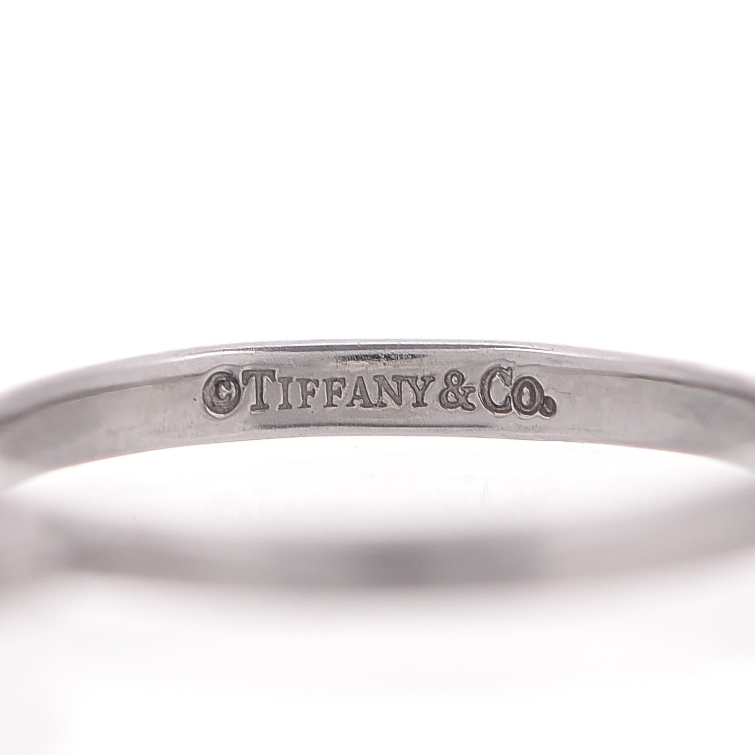 Tiffany Platinum Sapphire Swing Dangle Ring 44 3 5 of 6