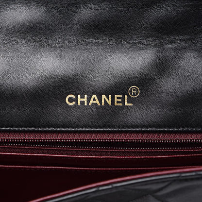 Chanel Lambskin Quilted Medium Single Flap Black 6 of 14