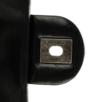 Chanel Glazed Calfskin Shearling Quilted Small Mountain Backpack Black Ivory 5 of 8