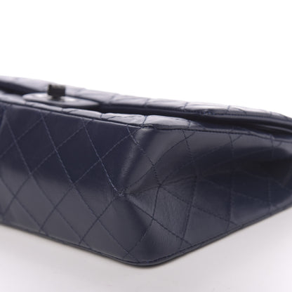 Chanel Aged Calfskin Quilted 2.55 Reissue 226 Flap Navy Blue 9 of 11