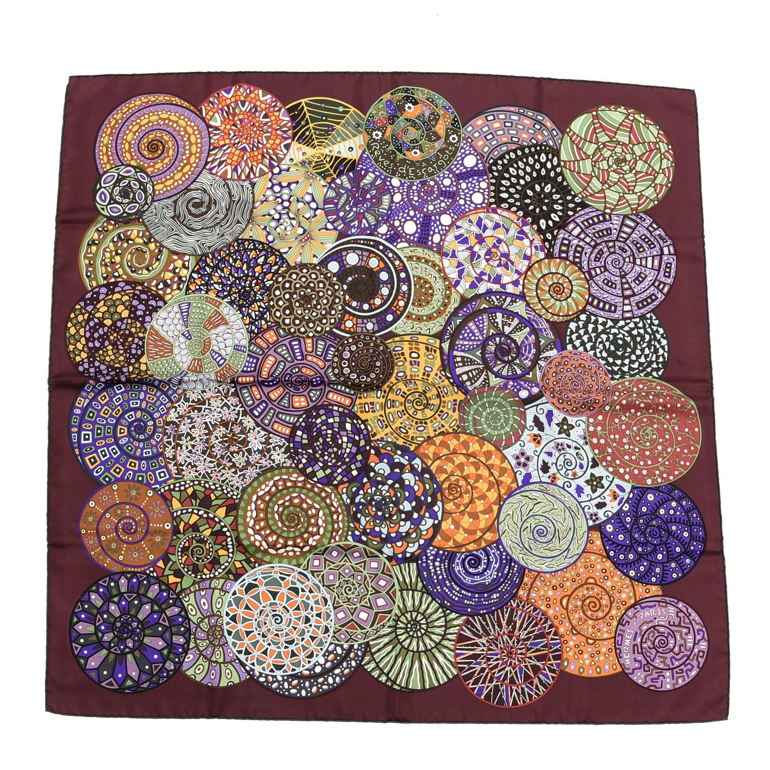 Hermes Silk Reves d'Escargots Scarf 90 1 of 3