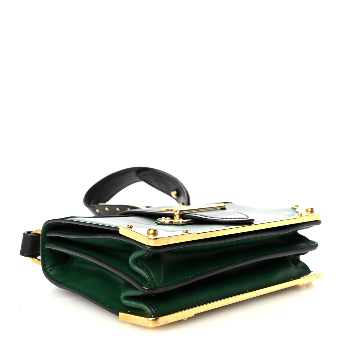 City Calf Saffiano Cahier Bag Biliardo Black