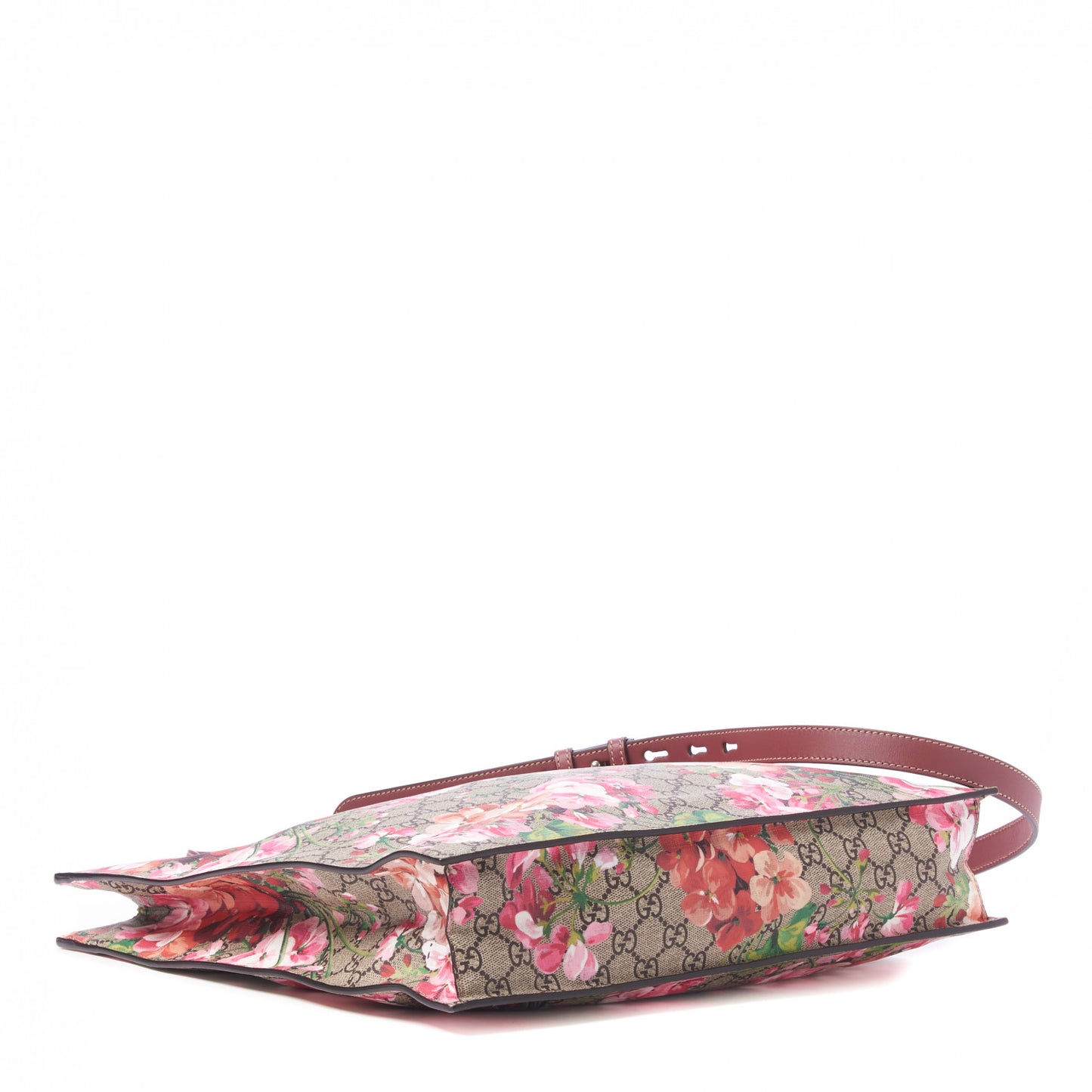 Soft GG Supreme Monogram Blooms Vertical Tote Beige Multicolor Dry Rose