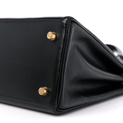 Hermes Box Kelly Retourne 28 Black 9 of 10