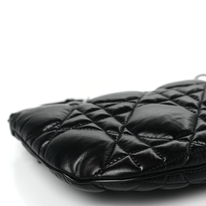 Christian Dior Calfskin Macrocannage Mini Dior Caro Tulip Bag Black 8 of 9