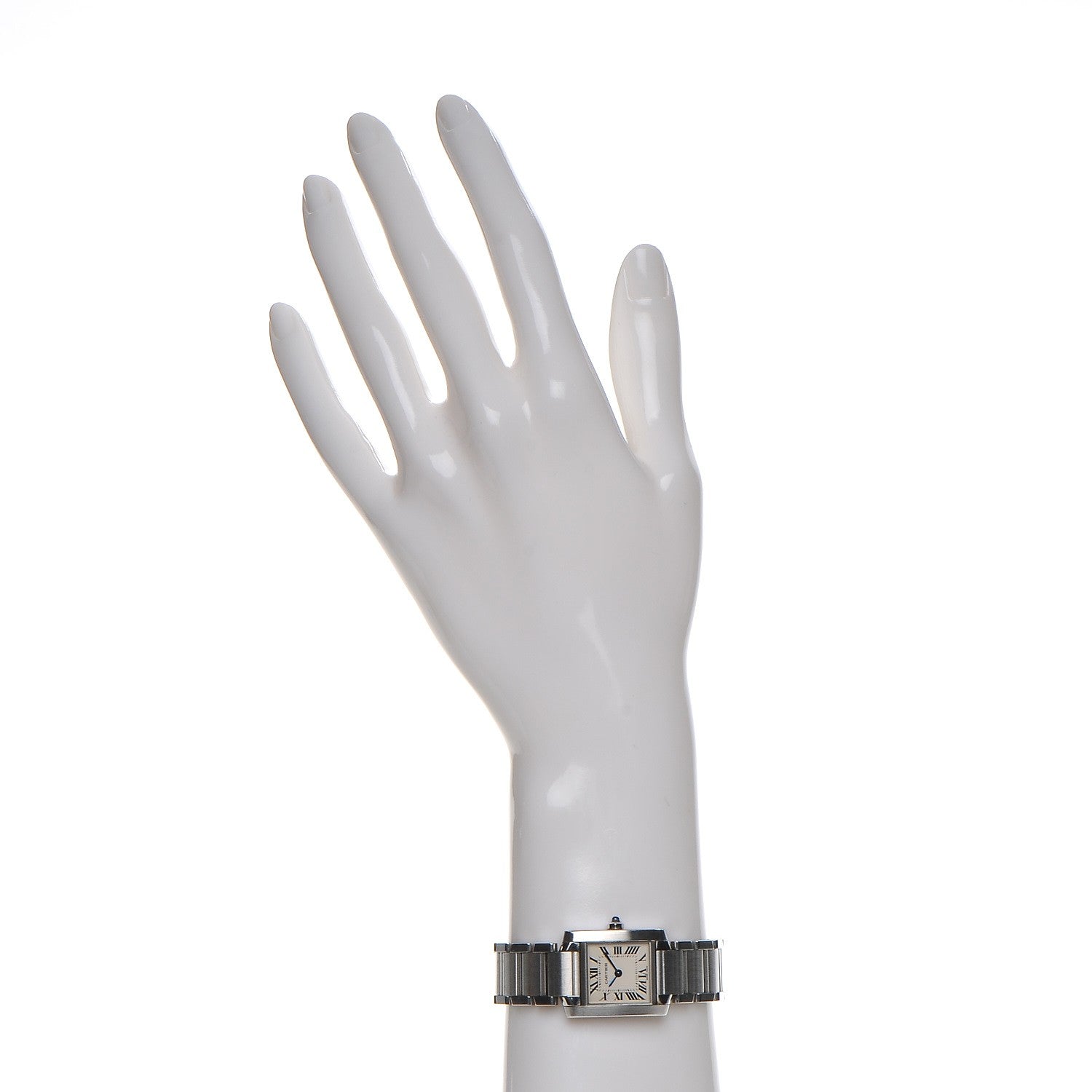 Cartier Stainless Steel 20mm Tank Francaise Quartz Watch 2 of 8