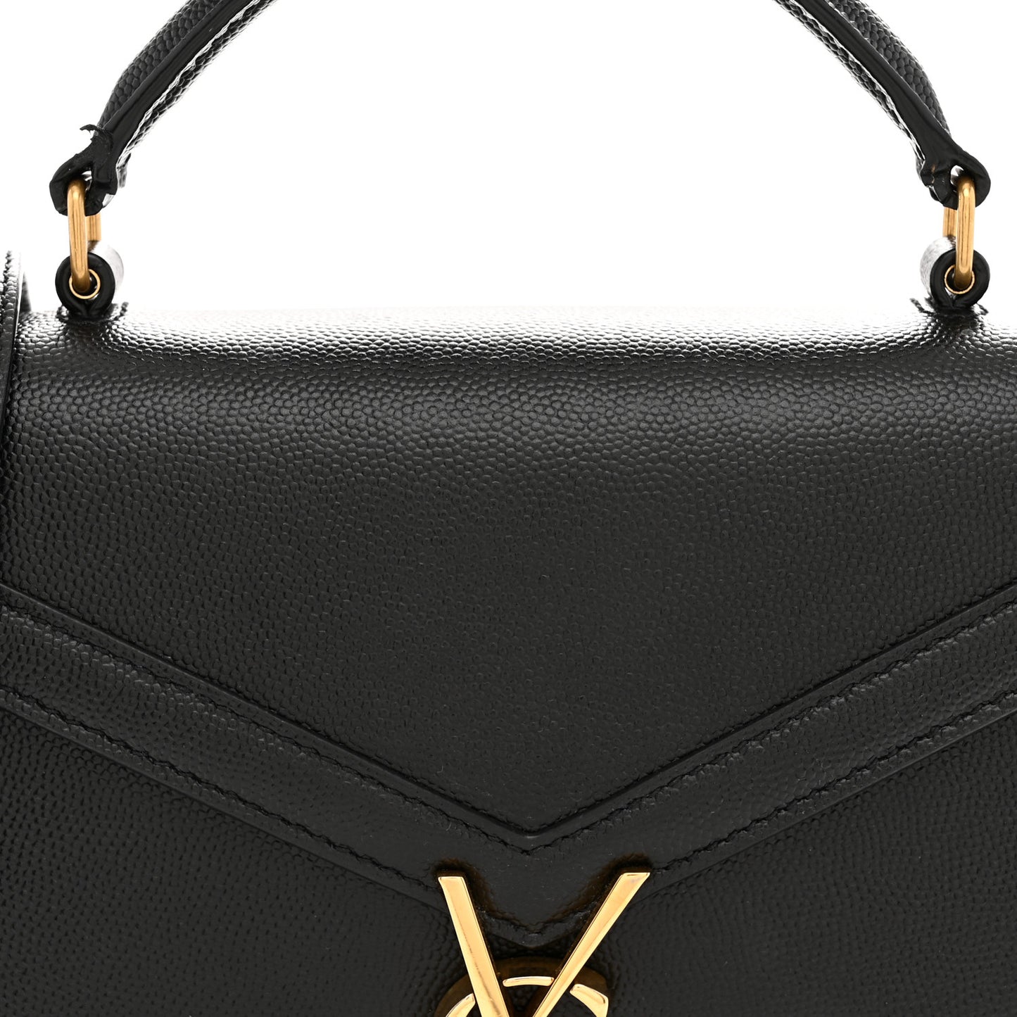 Grain de Poudre Mini Classic Monogram Cassandra Top Handle Black