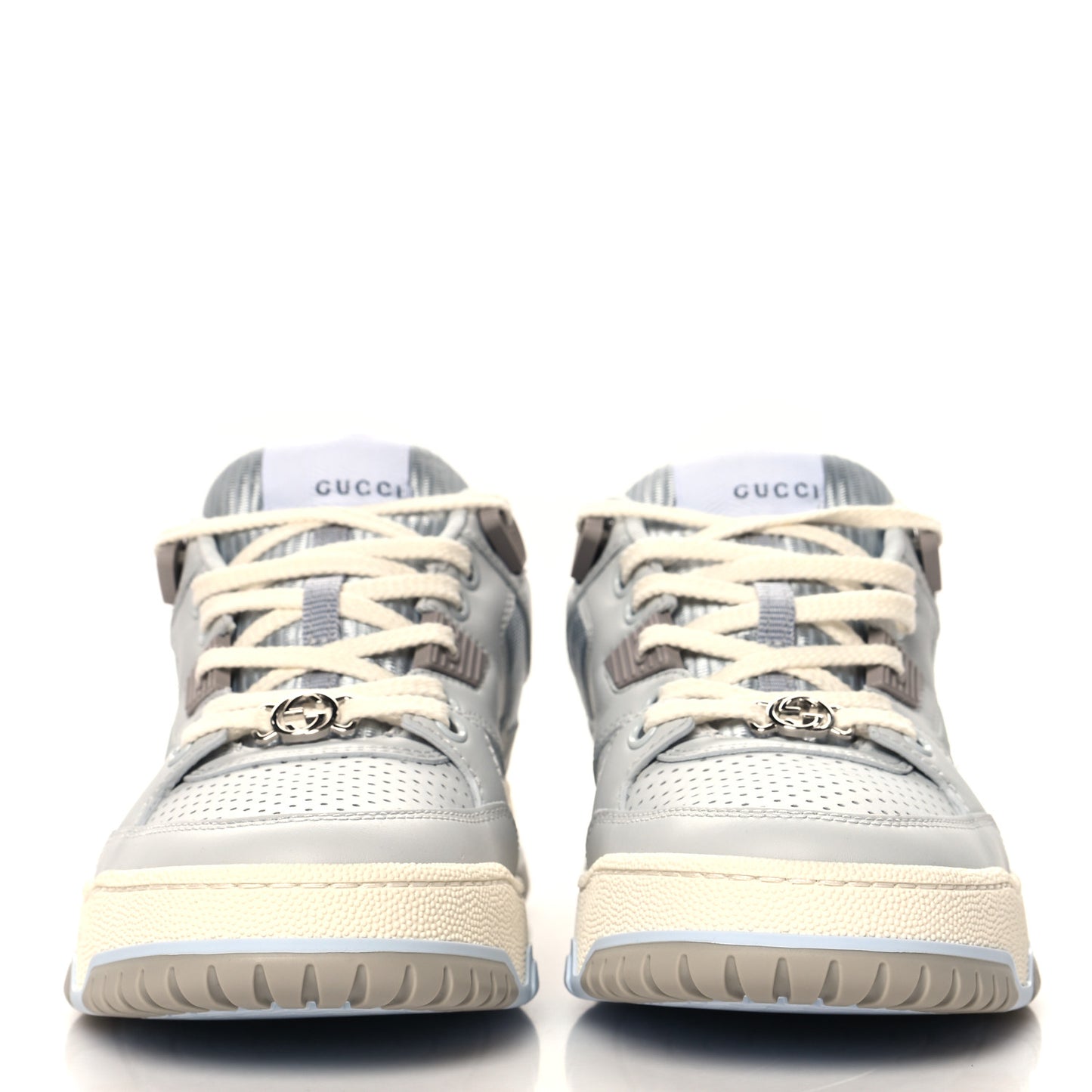 Calfskin Perforated Sneakers 36 Smoky Grey