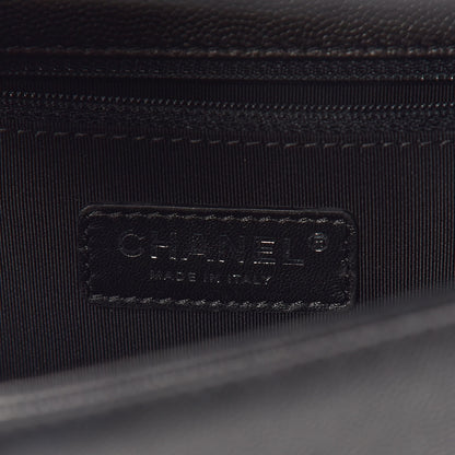 Chanel Caviar Quilted New Medium Boy Flap So Black 6 of 11