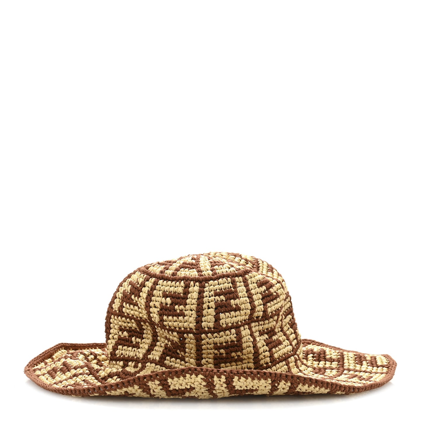Cotton Viscose FF Woven Bucket Hat M Brown