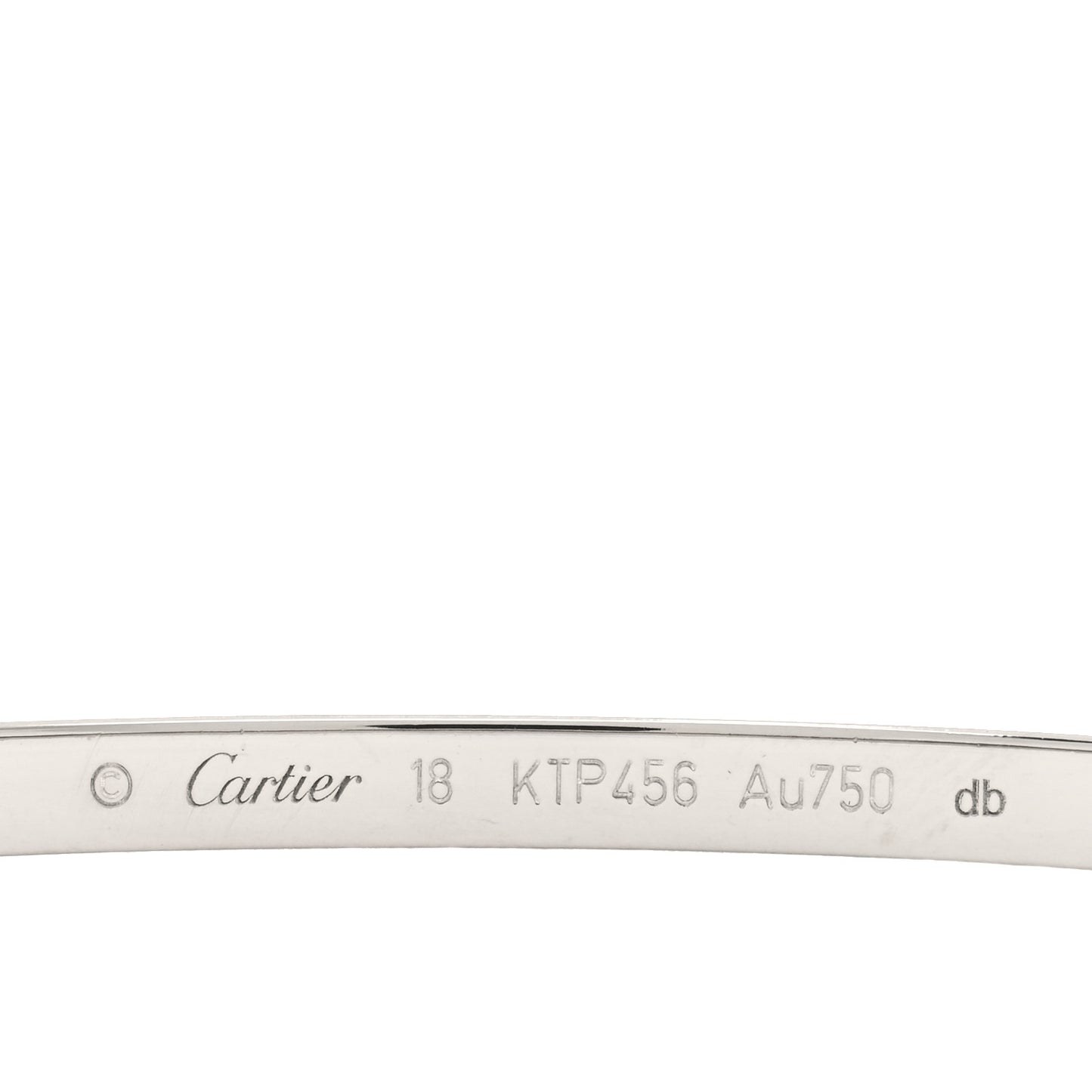 18K White Gold Small LOVE Bracelet 18