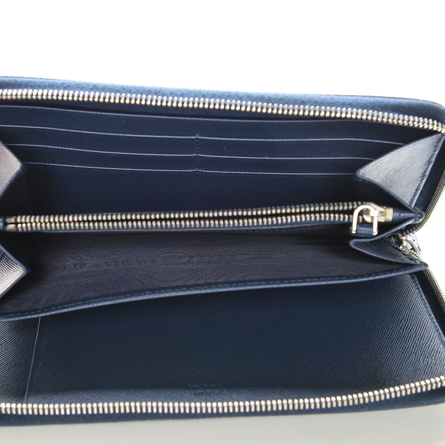Saffiano Large Zip Around Travel Wallet Bleuette
