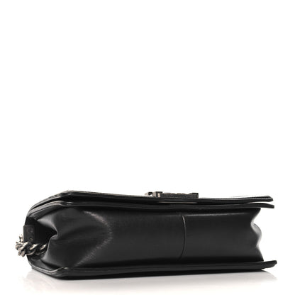 Chanel Metallic Calfskin Quilted Medium Boy Flap Black 4 of 12