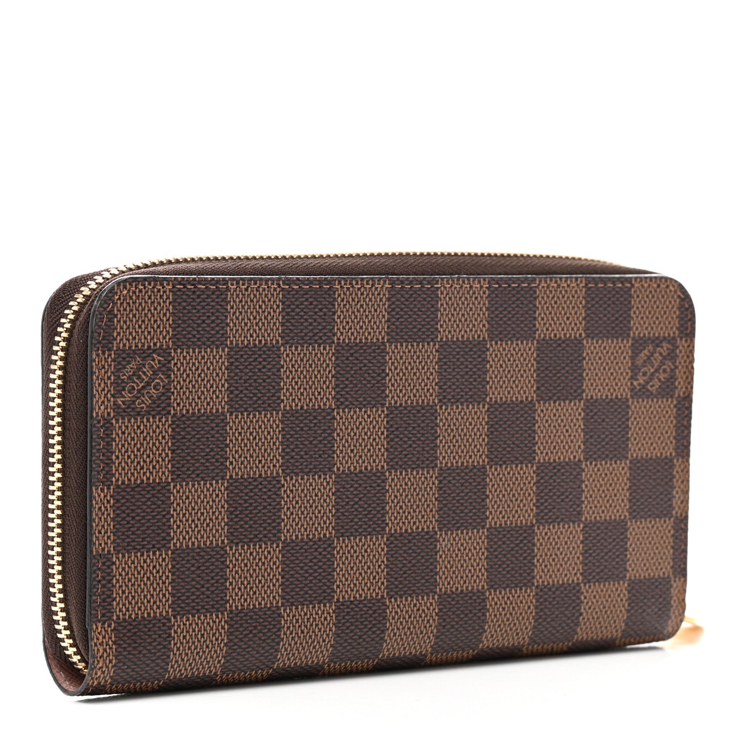 Louis Vuitton Damier Ebene Zippy Wallet Rose Ballerine 3 of 6