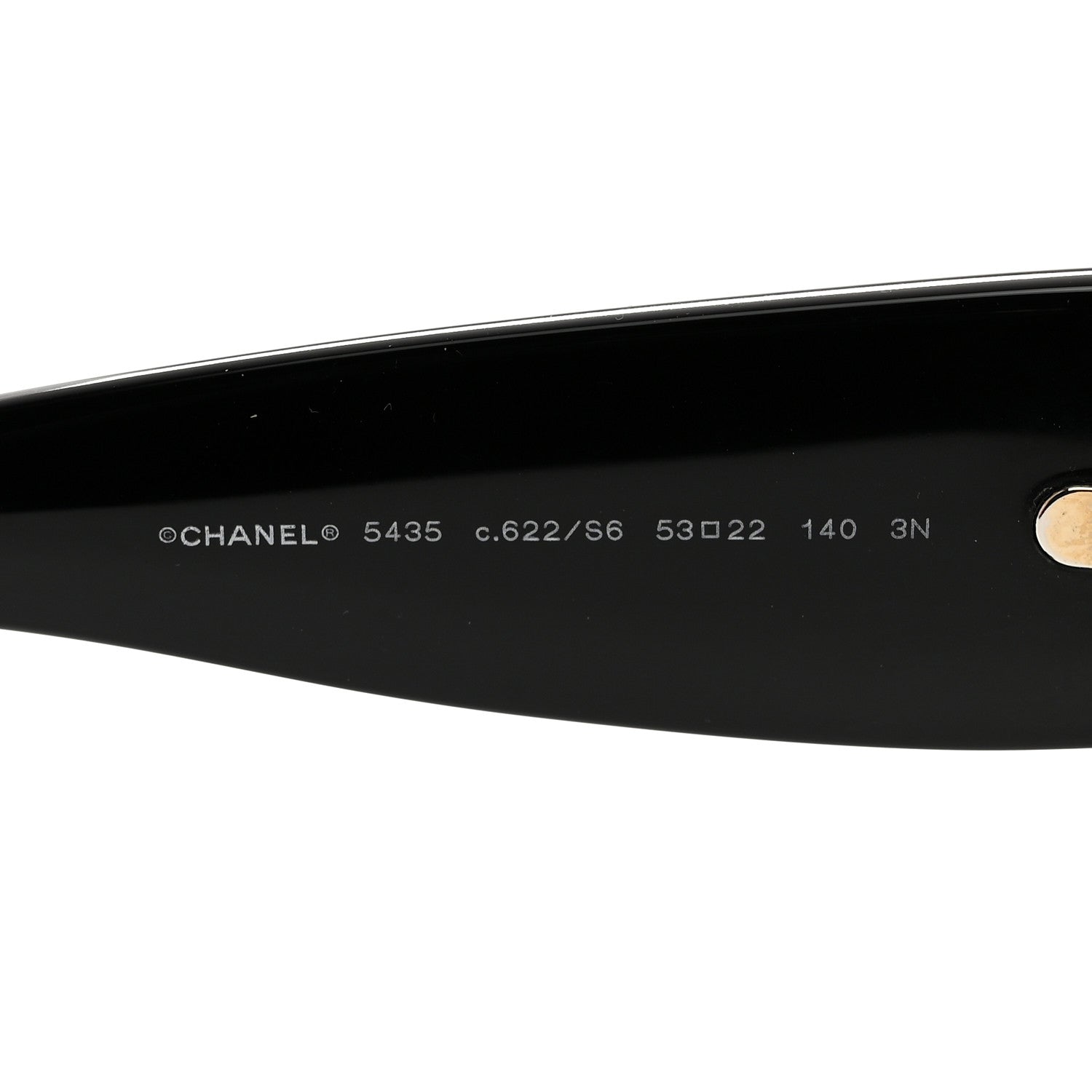Chanel Acetate Rectangle Sunglasses 5435 Black 5 of 8