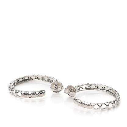 John Hardy Sterling Silver Black Sapphire Naga Lava Hoop Earrings 3 of 4
