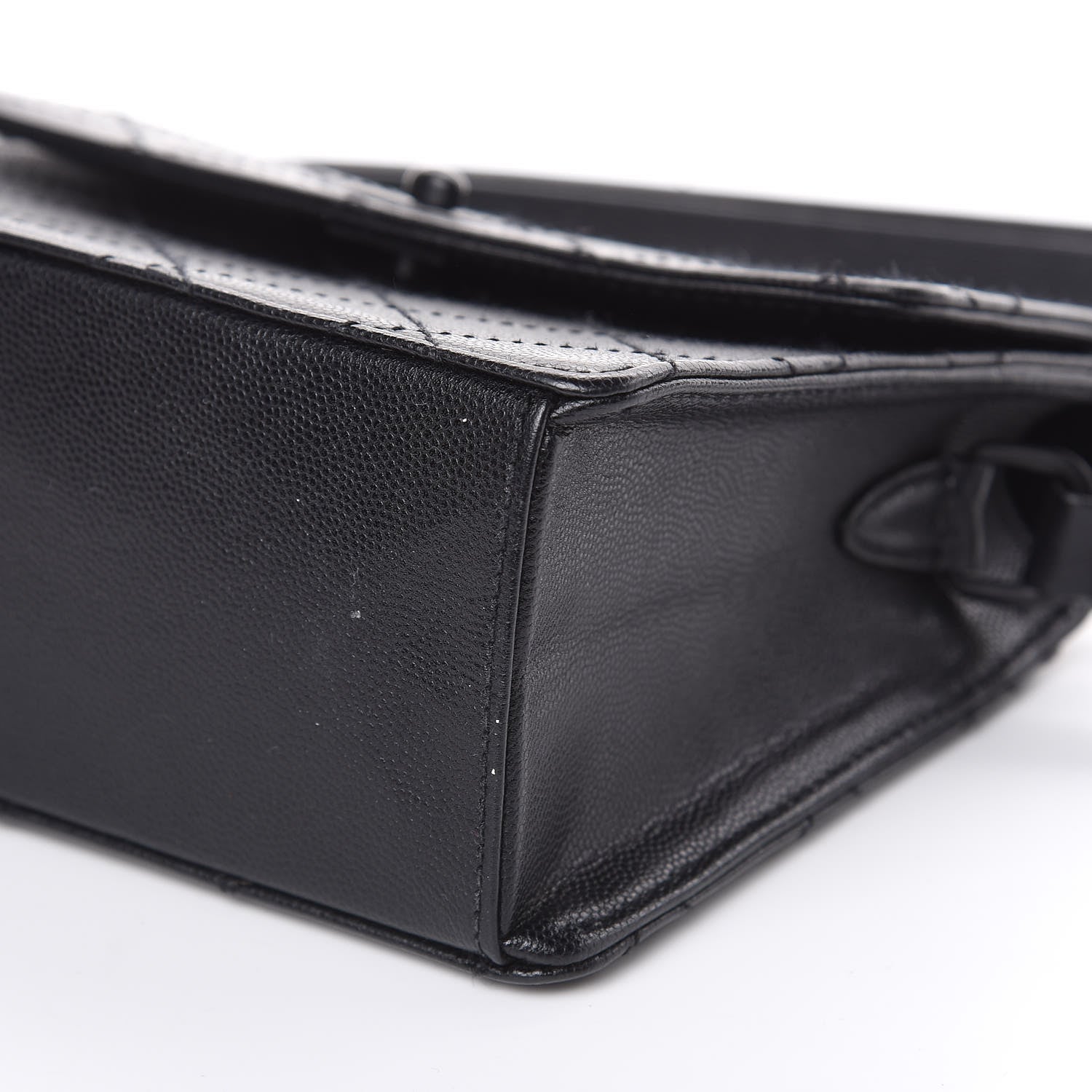 Chanel Caviar Diamond Stitched Square Flap So Black 10 of 15