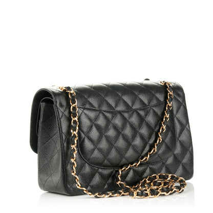 Chanel Caviar Quilted Jumbo Double Flap Black 4 of 9