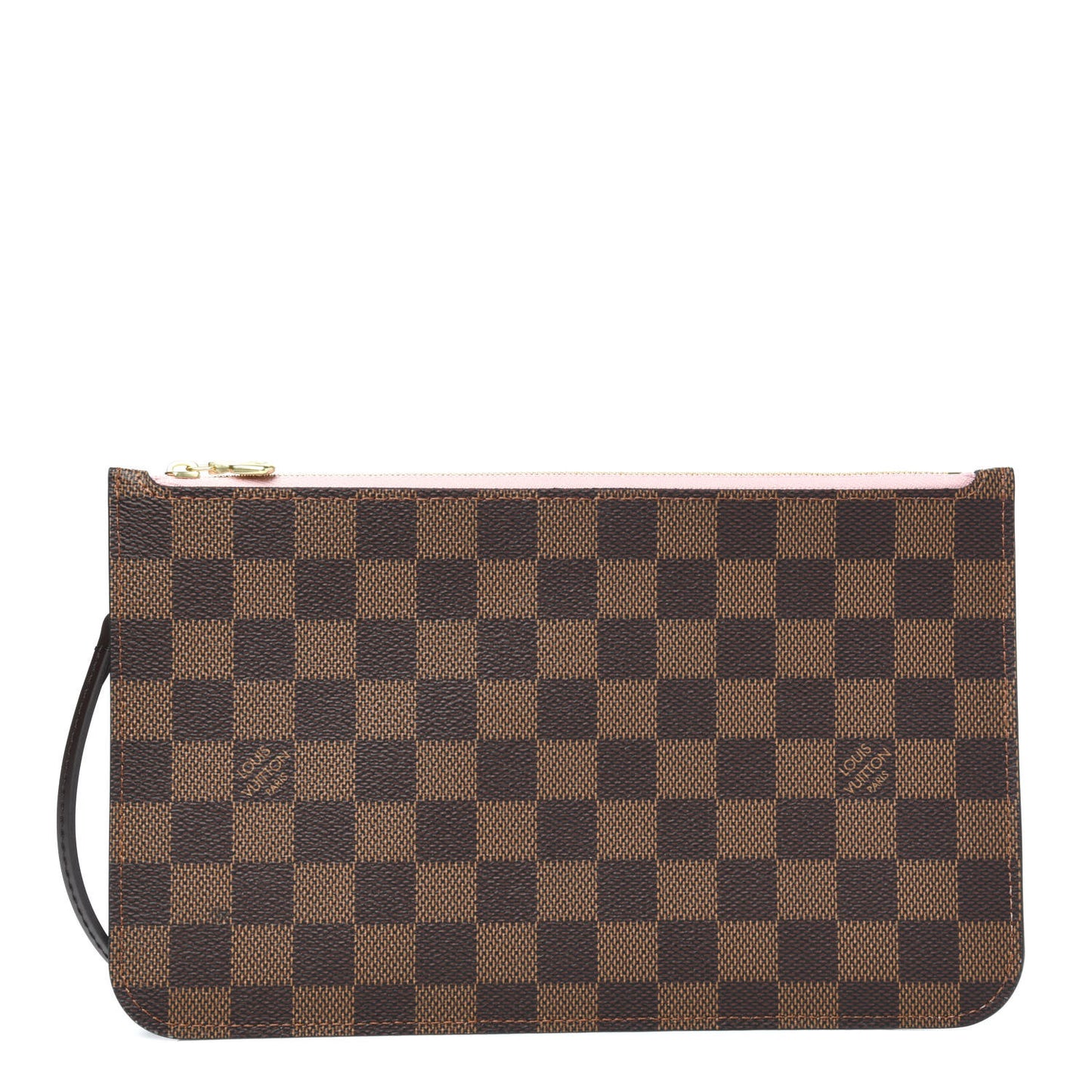 Damier Ebene Neverfull MM GM Pochette Rose Ballerine