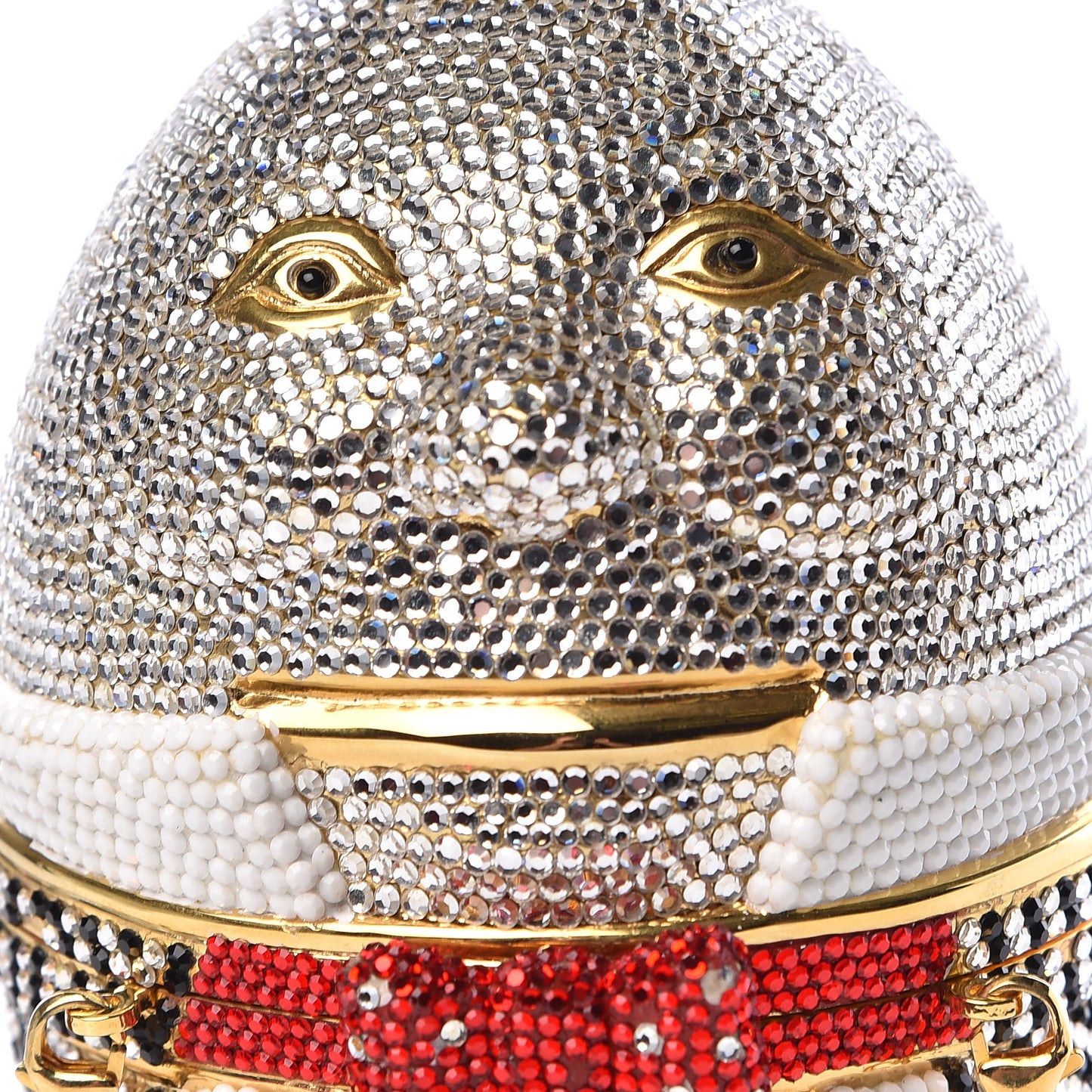 Crystal Humpty Dumpty Minaudiere Clutch Multicolor
