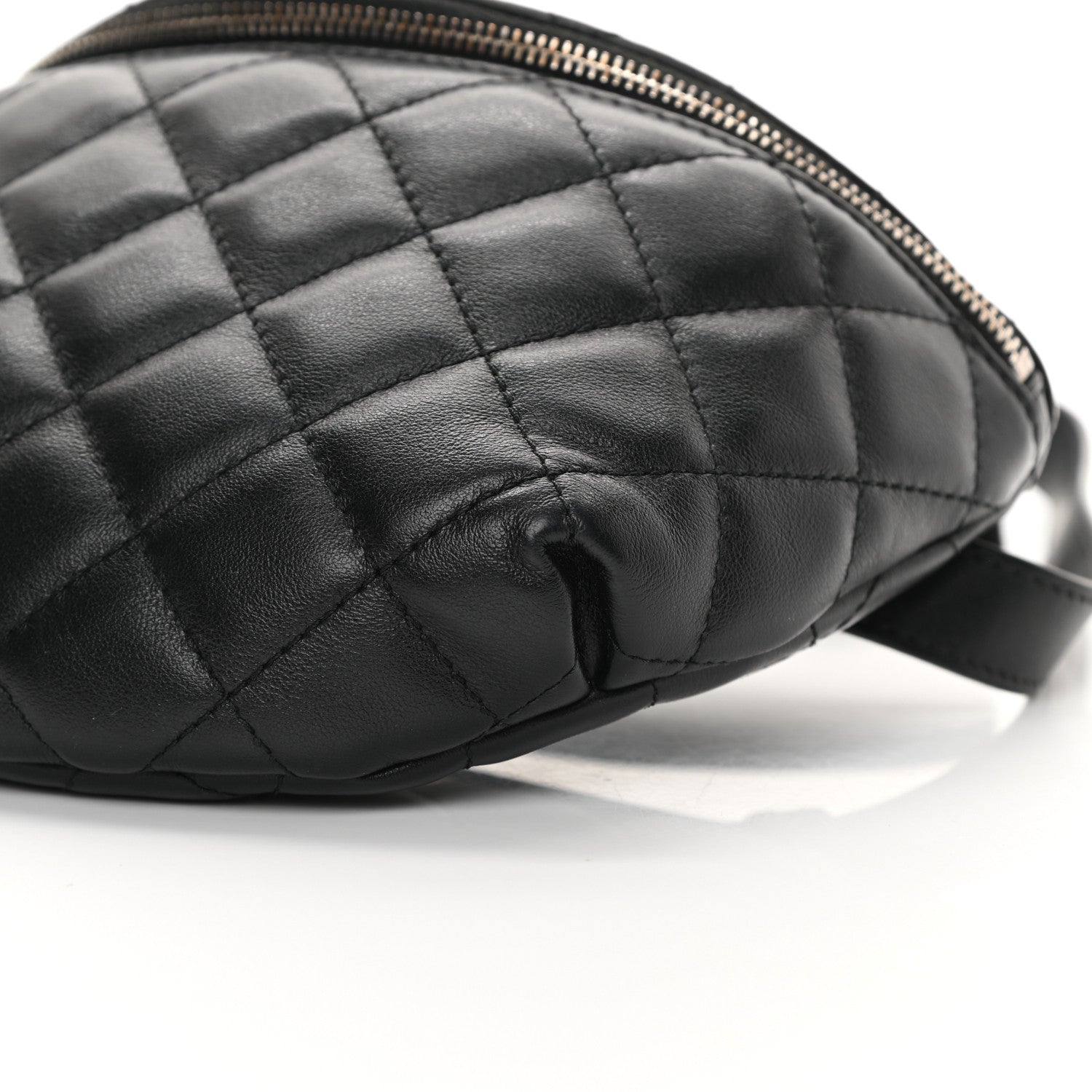 Chanel Lambskin Quilted Waist Belt Bag Black 11 of 14