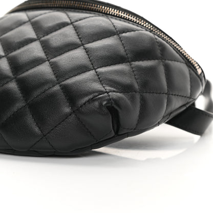 Chanel Lambskin Quilted Waist Belt Bag Black 11 of 14