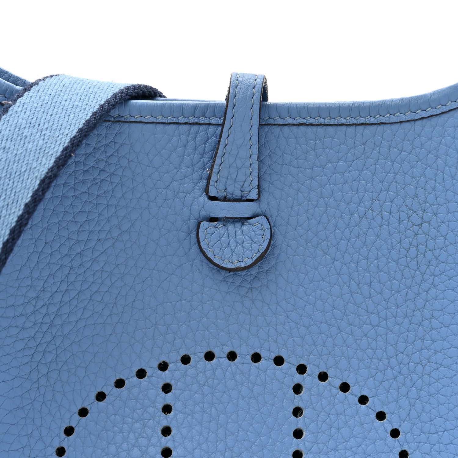 Hermes Taurillon Clemence Amazone Evelyne TPM Bleu Paradis Bleu Saphir 7 of 12
