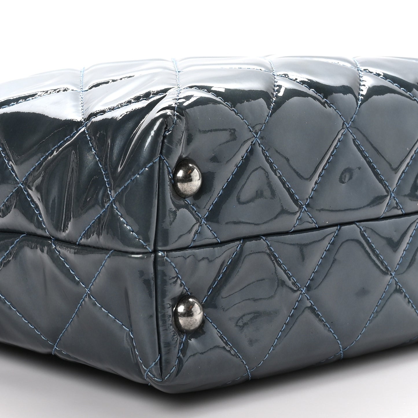 Metallic Aged Calfskin Quilted Reissue 2.55 Tote Bronze
