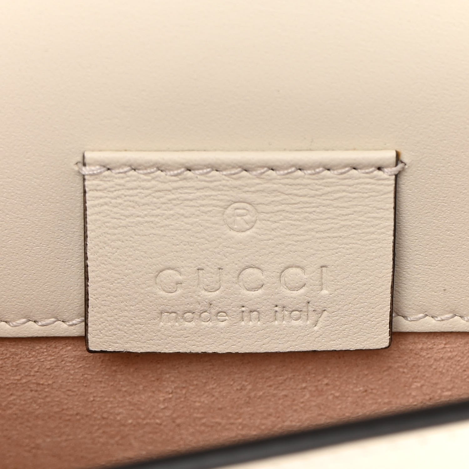 Gucci Calfskin Super Mini Sylvie Chain Shoulder Bag White 6 of 11