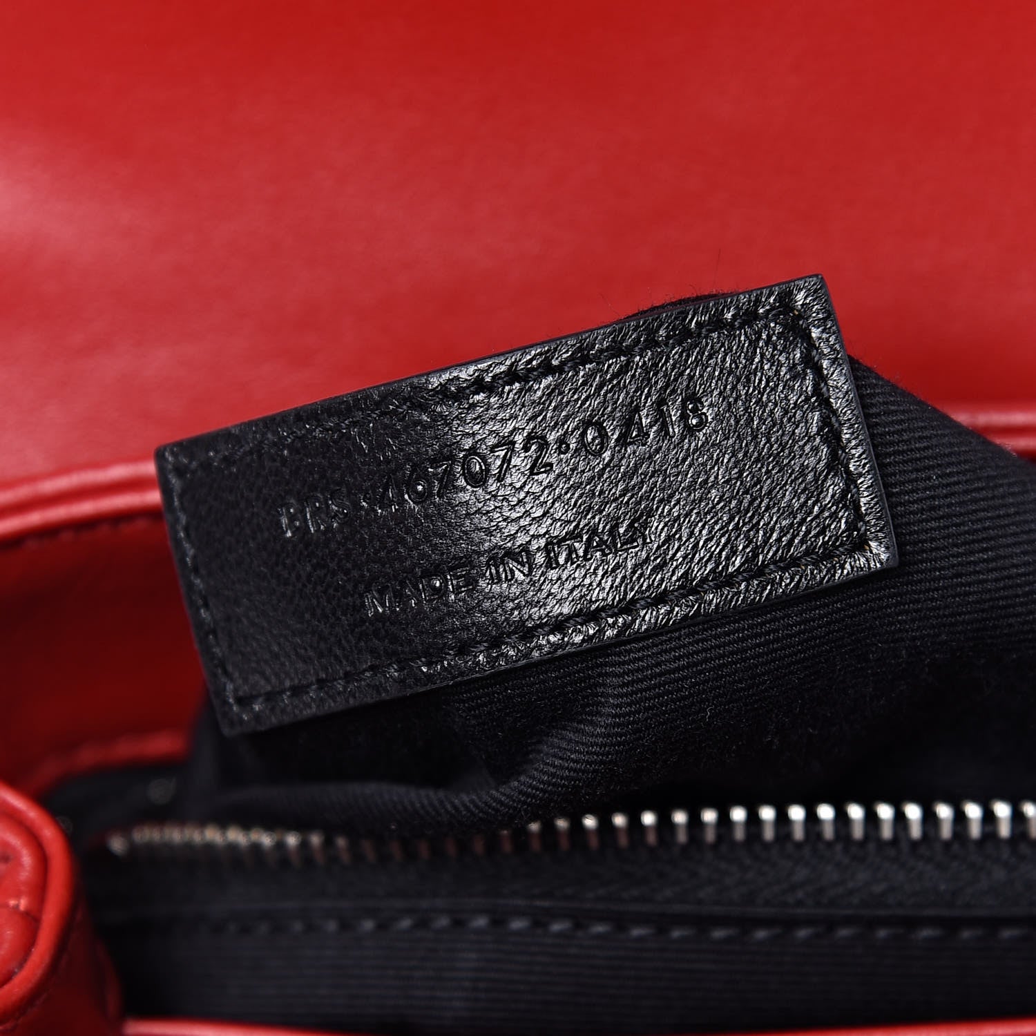 Saint Laurent Calfskin Y Quilted Monogram Toy Loulou Crossbody Bag Red 7 of 11