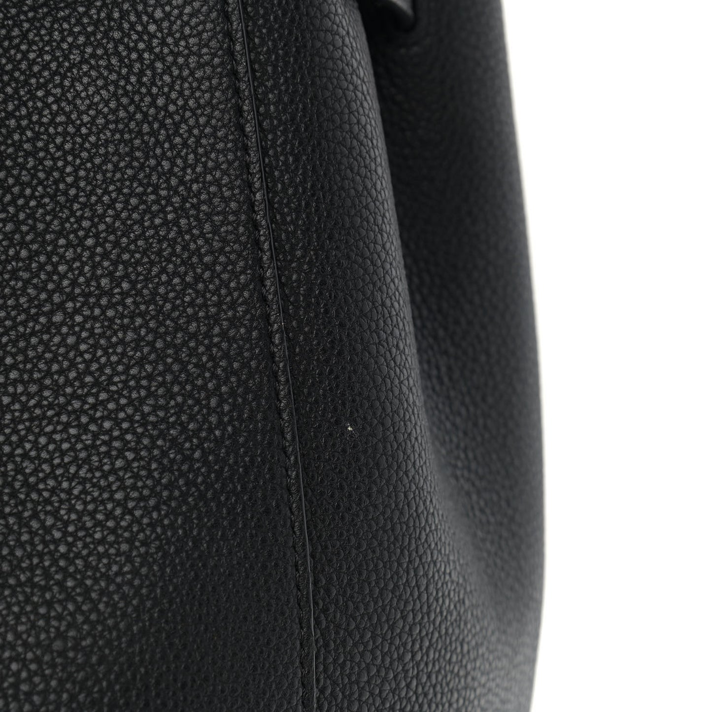 Soft Grained Calfskin Small Belt Cabas Phantom Black