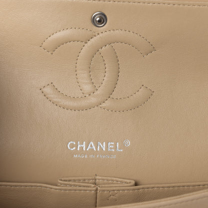 Chanel Lambskin Quilted Medium Double Flap Beige 9 of 12
